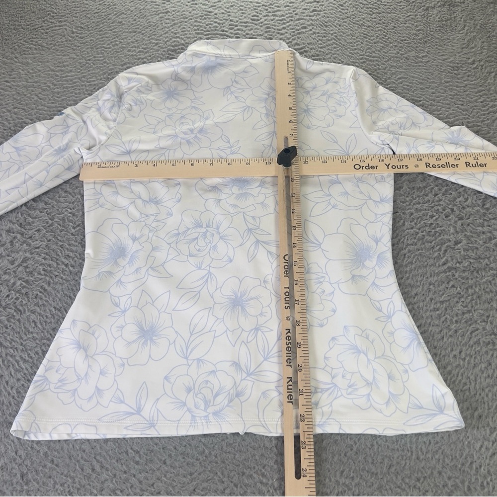 G Fore Jacket Womens Extra Small White Blue Floral Full Zip Performance Golf - Picture 7 of 10